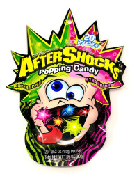 AFTER SHOCKS POPPING CANDY GREEN APPLE STRAWBERRY 30G