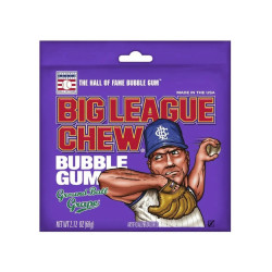 BIG LEAGUE CHEW BUBBLE GUM GRAPE 60G