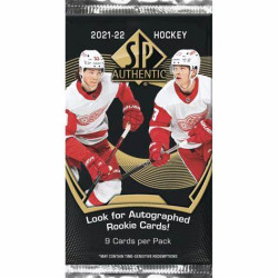 UD SP AUTHENTIC 2021-22 HOBBY PACK