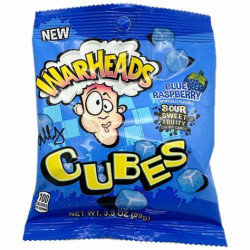 WARHEADS CUBES BLUE RASBERRY 99G