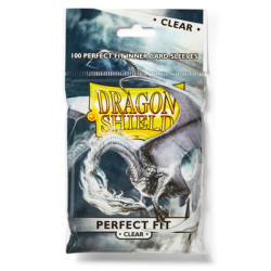 DRAGON SHIELD 100 PERFECT FIT INNER CARD SLEEVES CLEAR