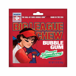 BIG LEAGUE CHEW BUBBLE GUM STRAWBERRY