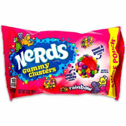 NERDS GUMMY CLUSTERS RAINBOW 85G