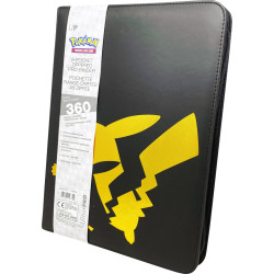 POKEMON 9 POCKET ZIPPERED PRO BINDER BLACK