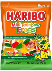 HARIBO MINI RAINBOW FROGS 142G