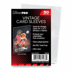 ULTRA PRO VINTAGE CARD SLEEVES 50 PACK