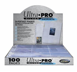 ULTRA PRO SILVER SERIES 9 POCKET PAGES 100 PACK