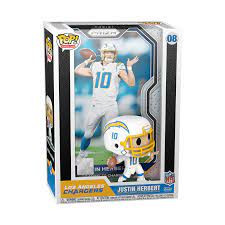 FUNKO POP! NFL TRADING CARDS JUSTIN HERBERT FIGURINE