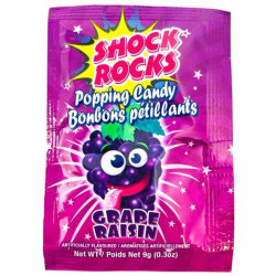 SHOCK ROCKS POPPING CANDY GRAPE 9G