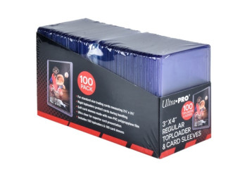 ULTRA-PRO TOPLOADS 3X4 REGULAR WITH SLEEVES 100CT