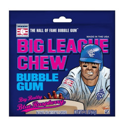 BIG LEAGUE CHEW BUBBLE GUM BLUE RASPBERRY