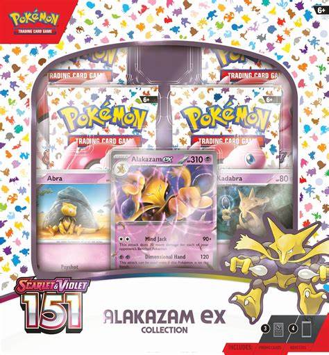 POKEMON SCARLET & VIOLET 151 ALAKAZAM EX COLLECTION